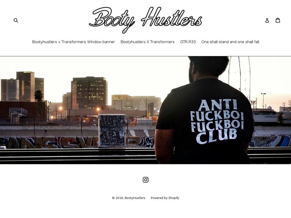 bootyhustlers.com shopify website screenshot