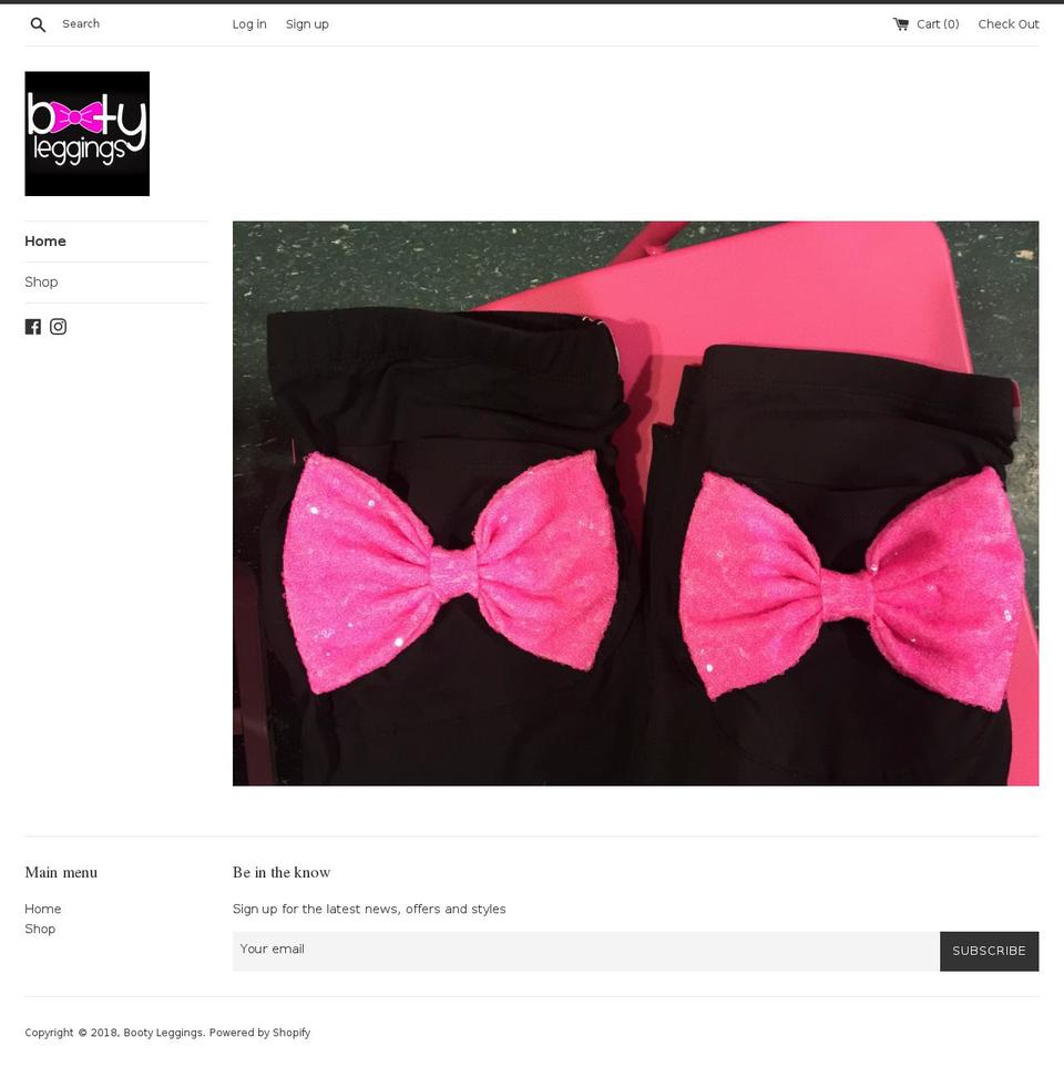 bootyleggings.com shopify website screenshot