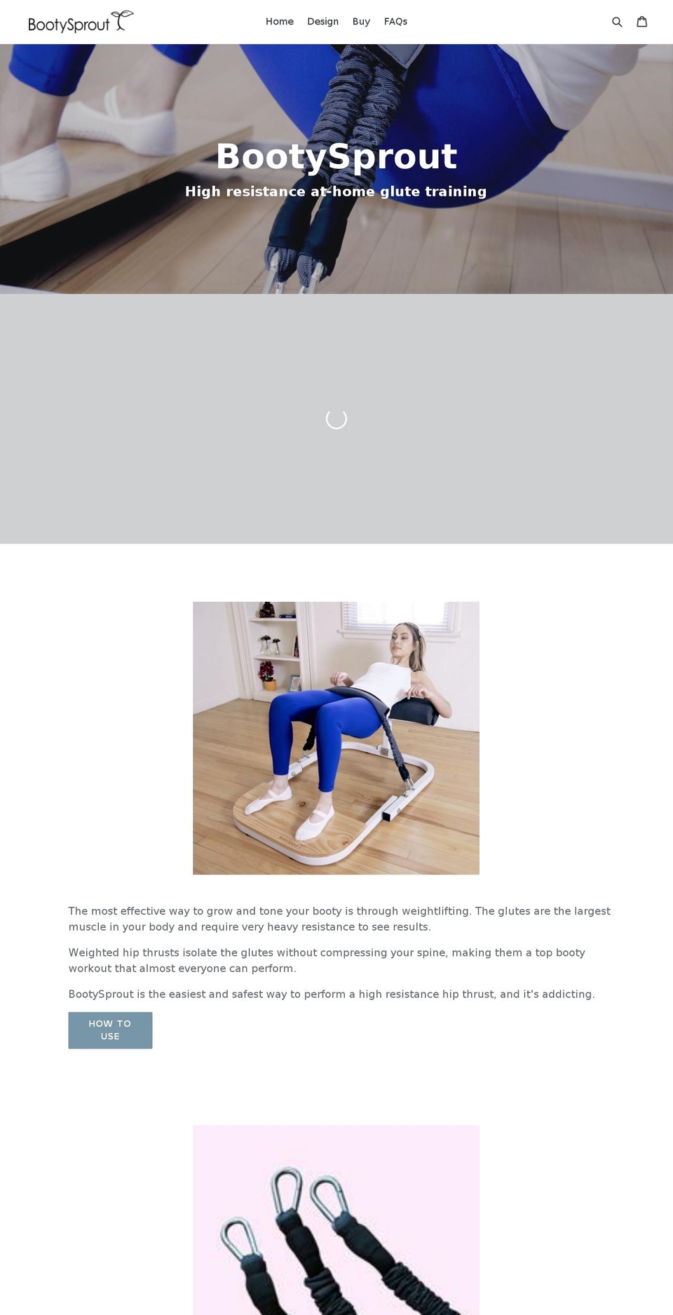 bootysprout.com shopify website screenshot