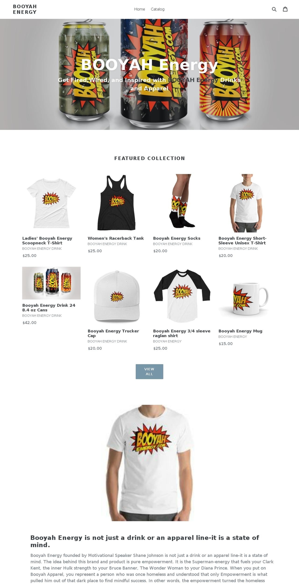 booyahenergy.com — Shopify storefront screenshot