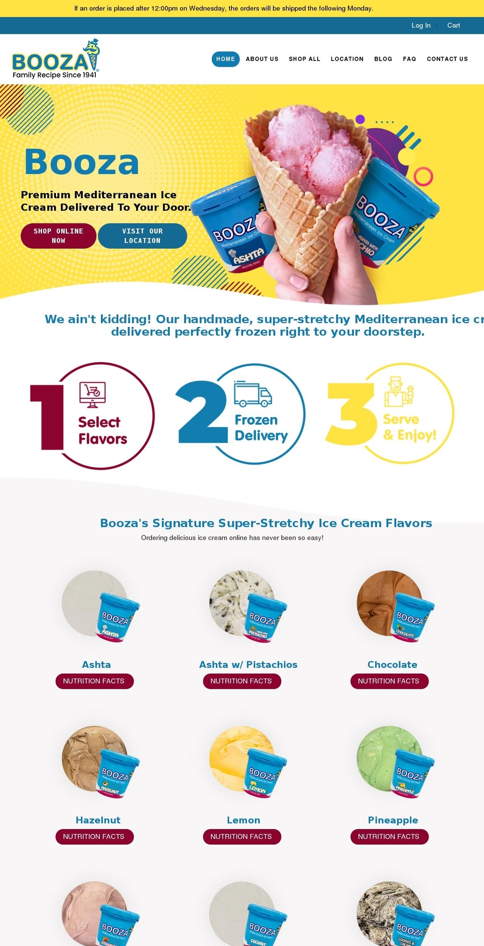 booza1941.com shopify website screenshot