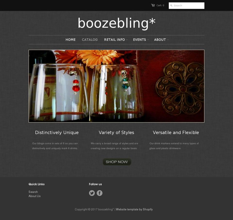 Editions Shopify theme site example boozebling.com