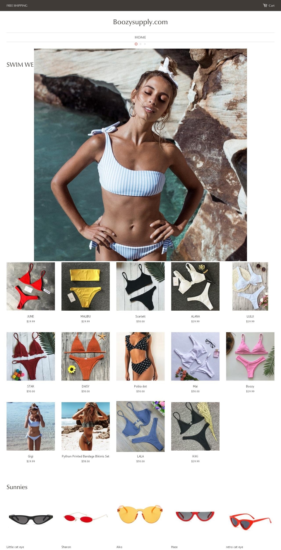 boozysupply.com — Shopify storefront screenshot