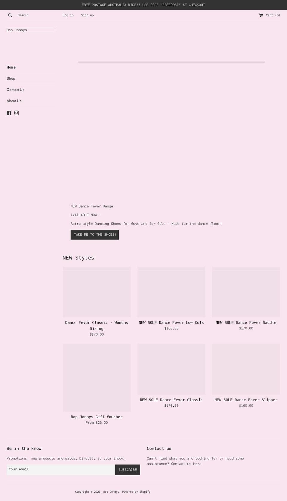 bopjonnys.com shopify website screenshot