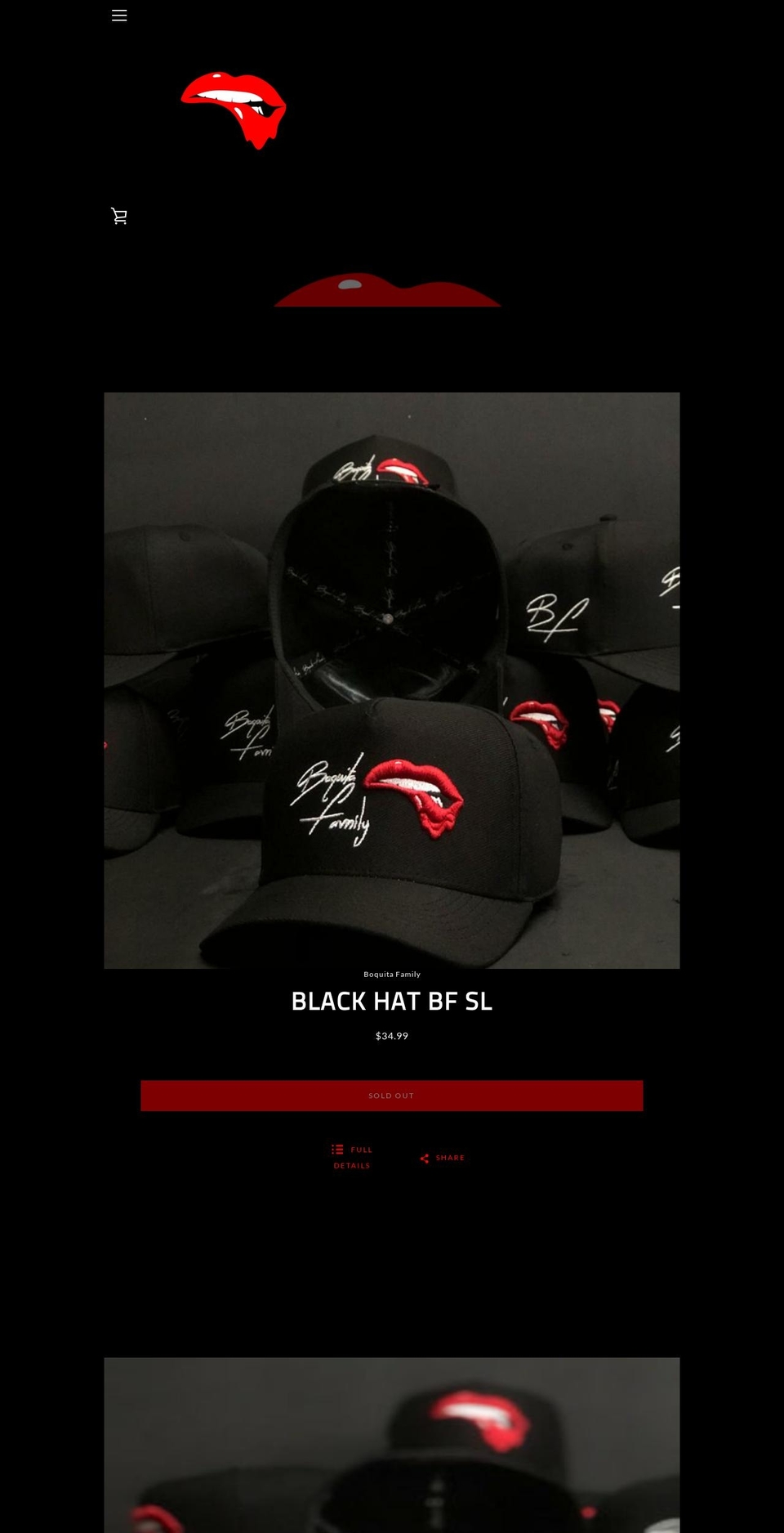 boquitafamily.com shopify website screenshot