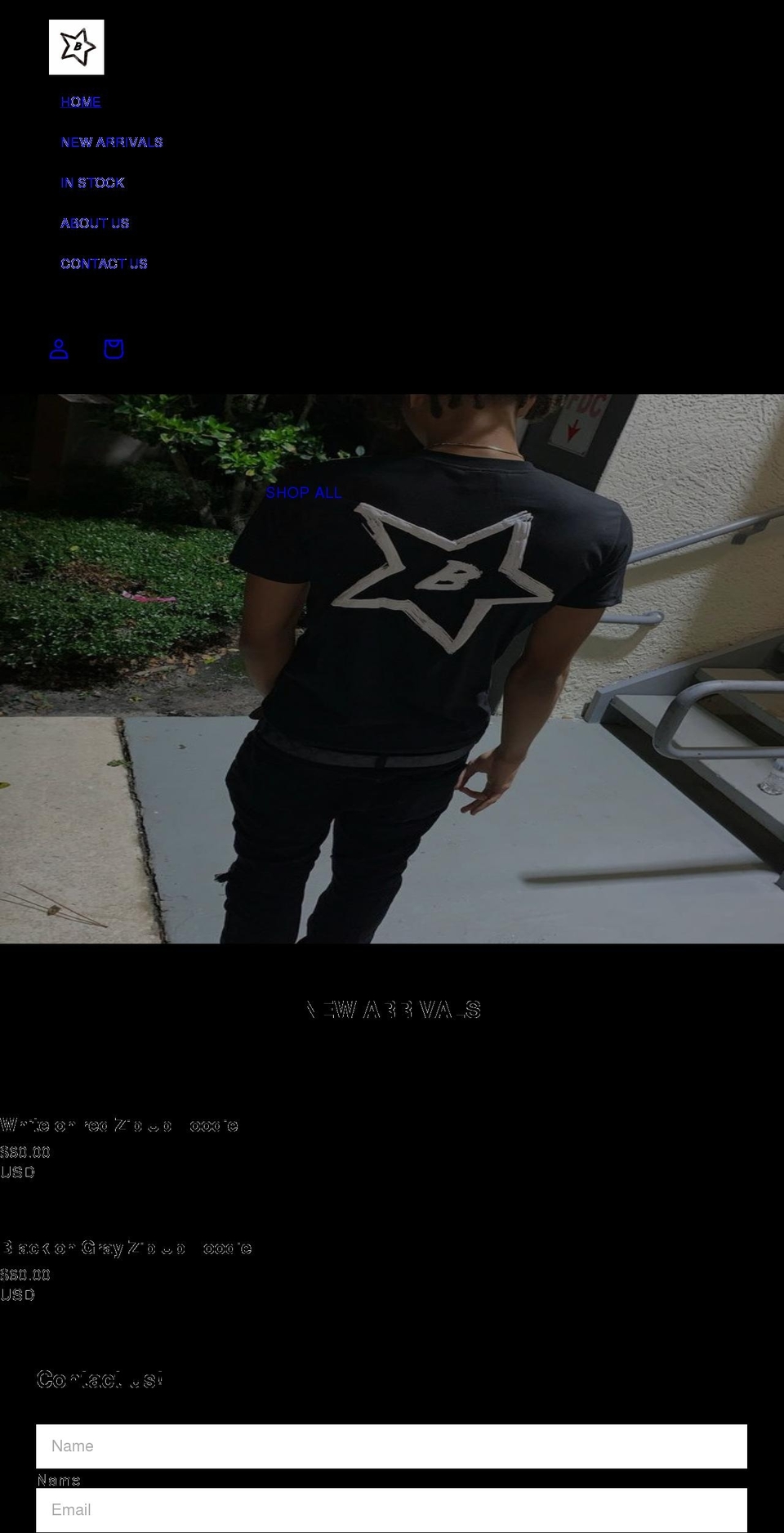 borbonapparel.com shopify website screenshot