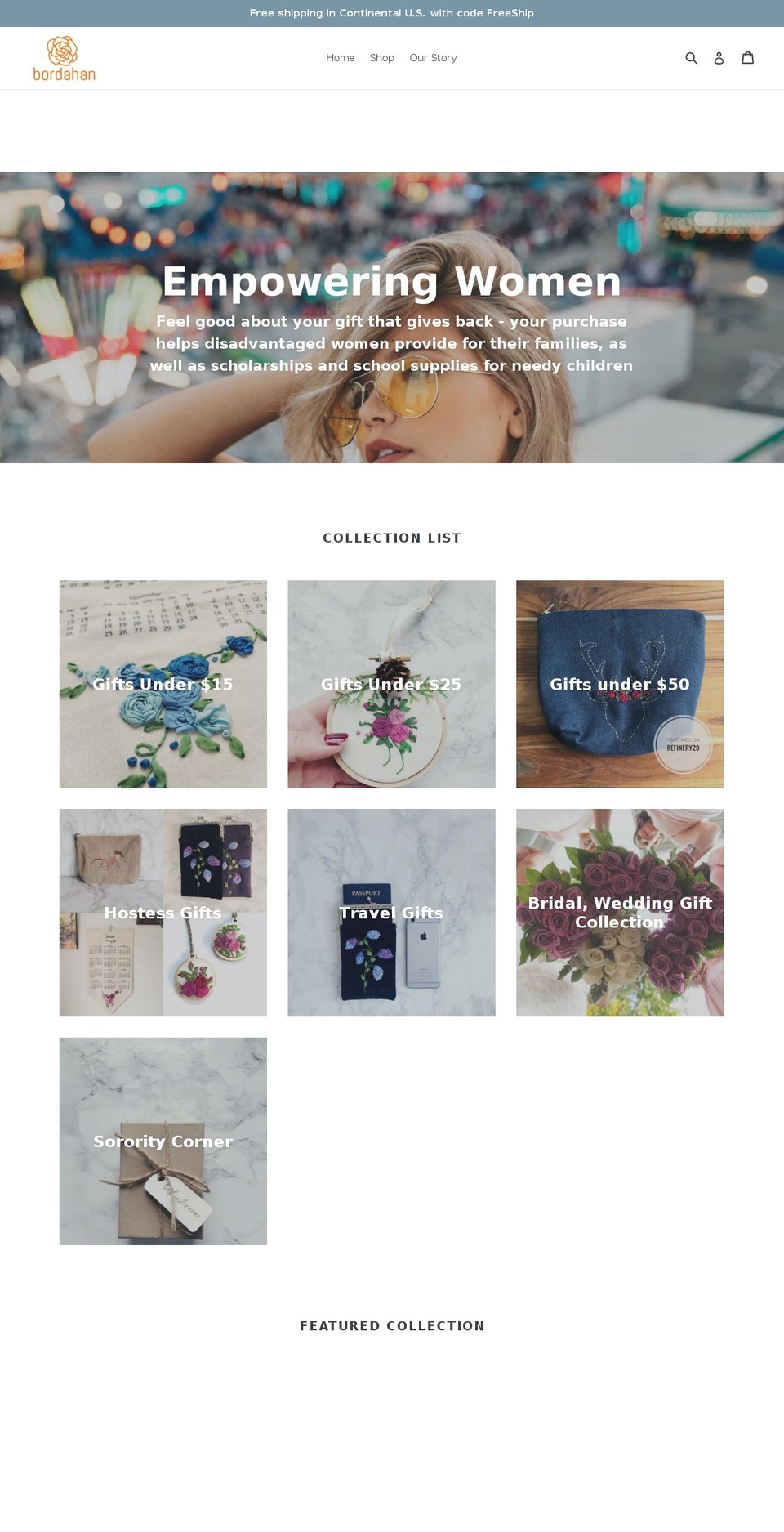 bordahanembroidery.com shopify website screenshot