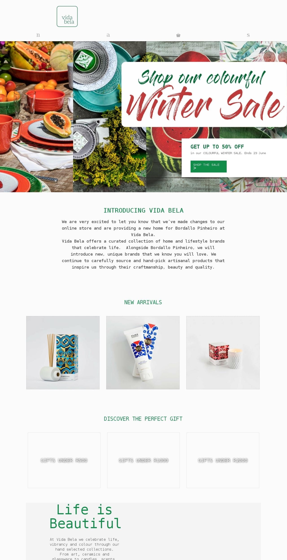 bordallopinheiro.co.za shopify website screenshot