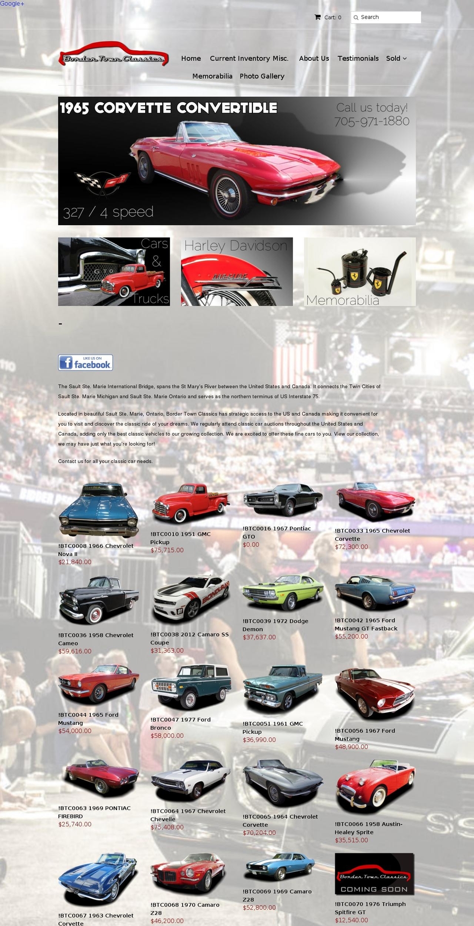 bordertownclassics.com shopify website screenshot