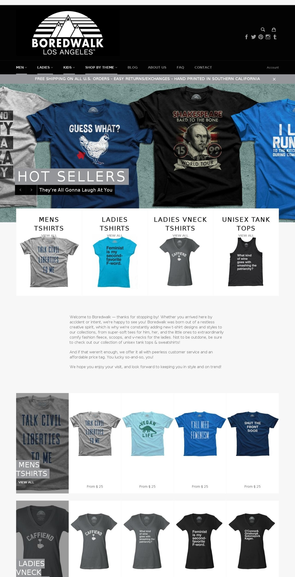 boredwalktshirts.com shopify website screenshot