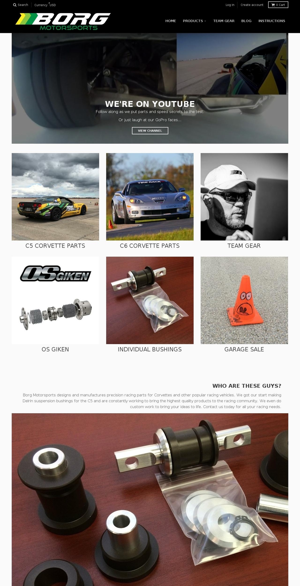 borgmotorsports.com shopify website screenshot