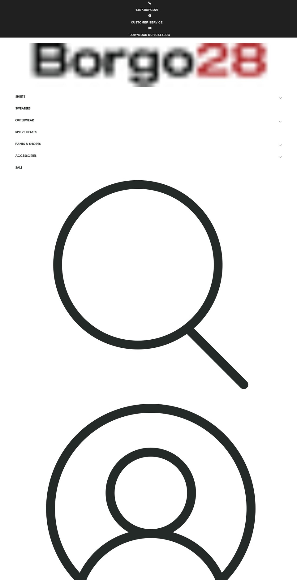 borgo28.com shopify website screenshot