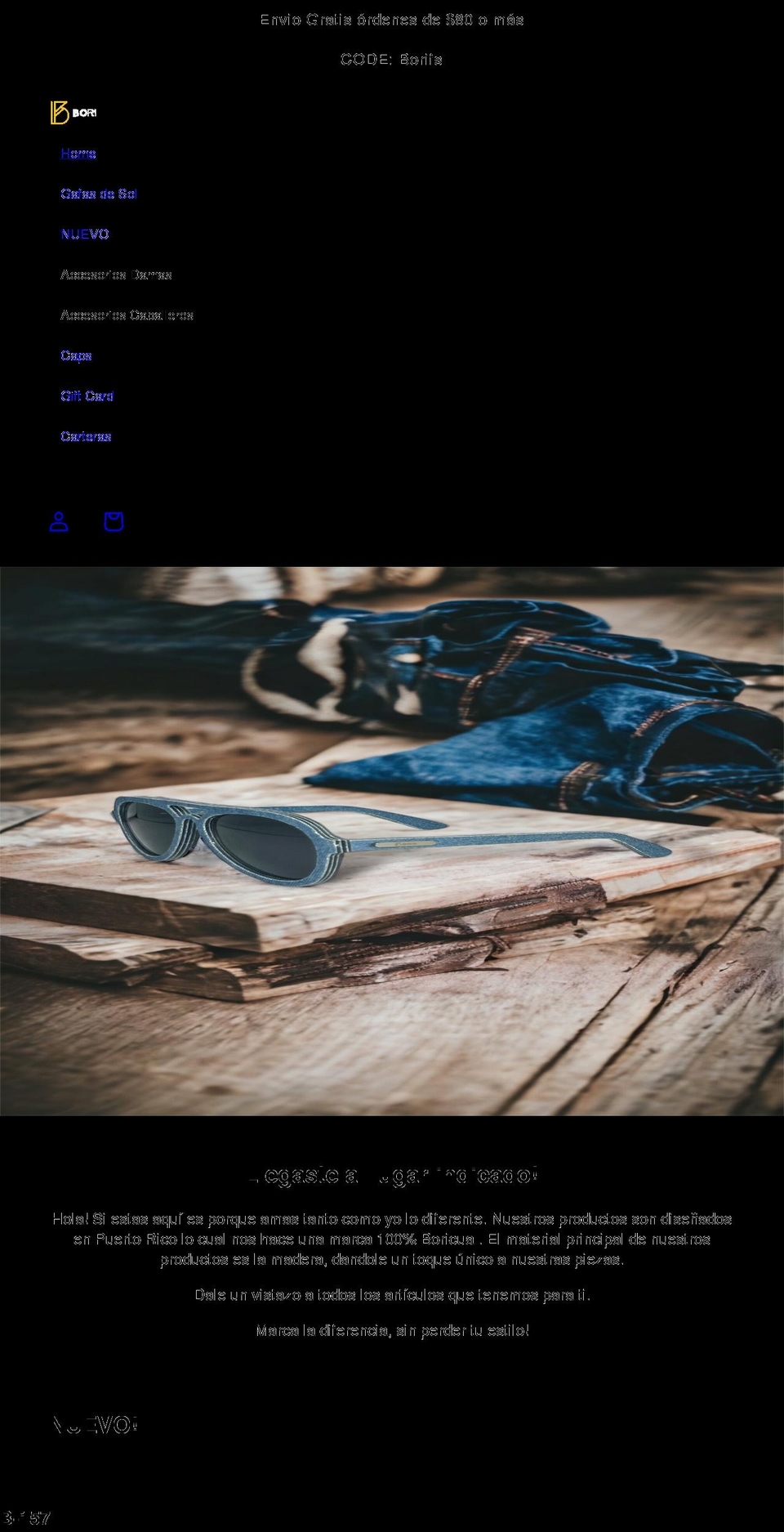 boribyc.com shopify website screenshot