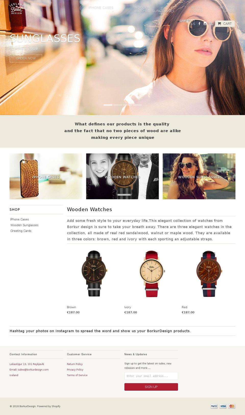 borkurdsgn.com shopify website screenshot