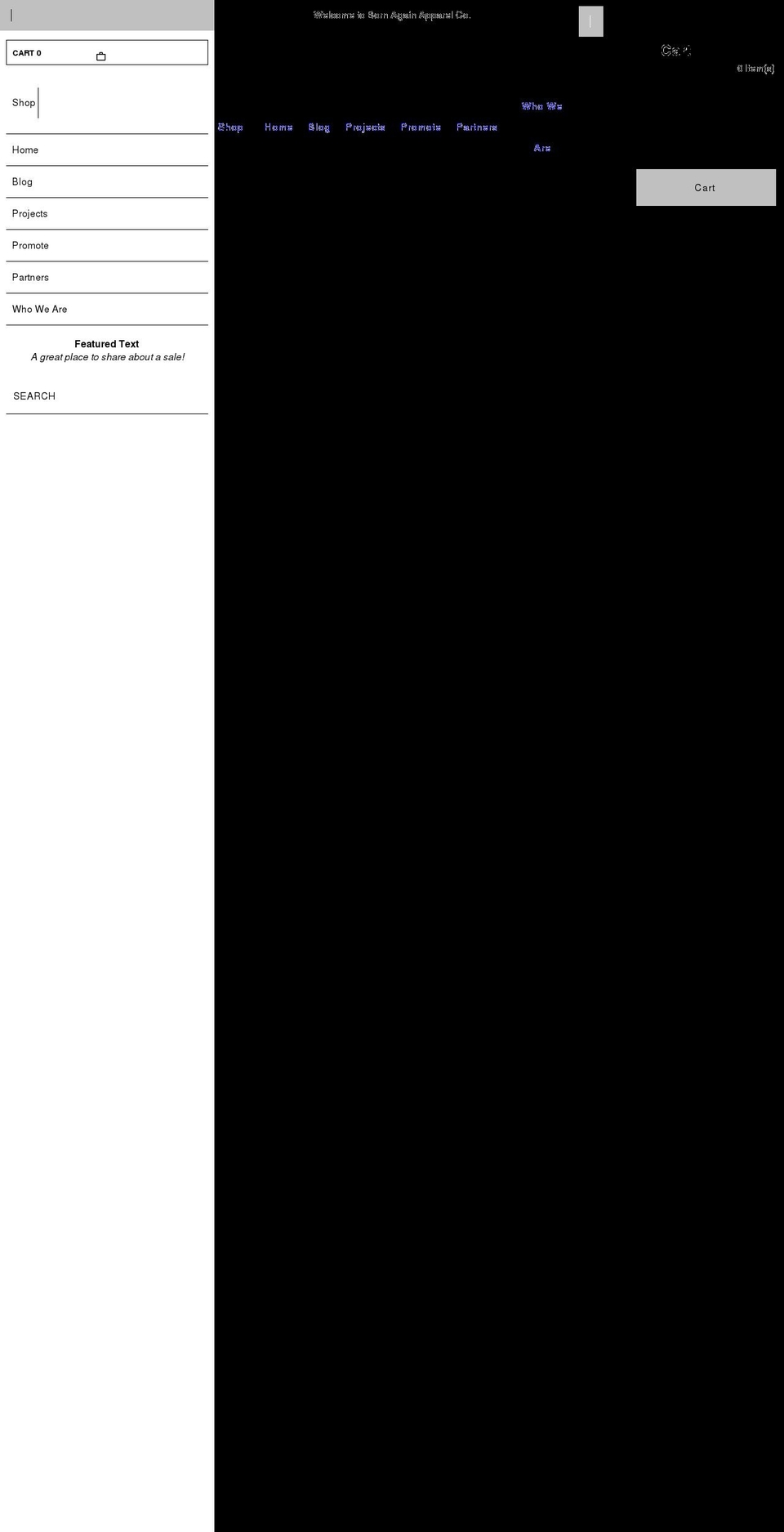 bornagainapparelco.com shopify website screenshot