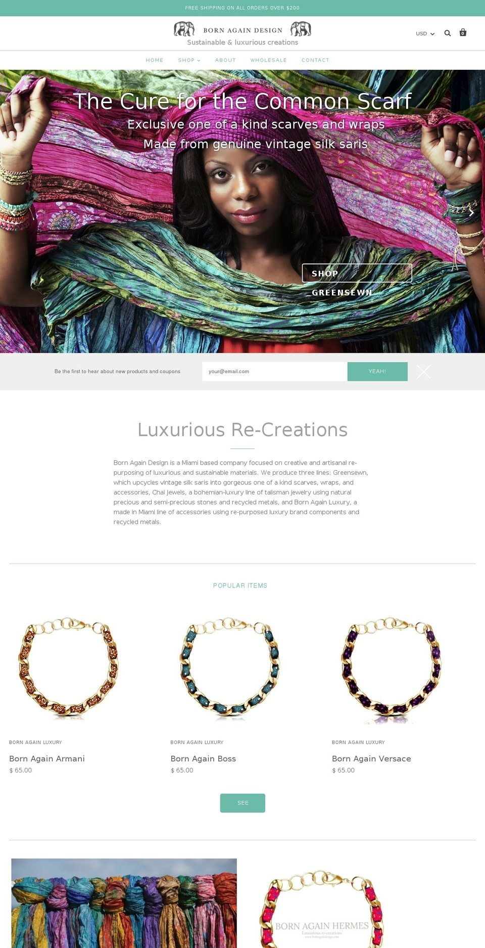 Born Again Design - 2015 Shopify theme site example bornagaindesign.com