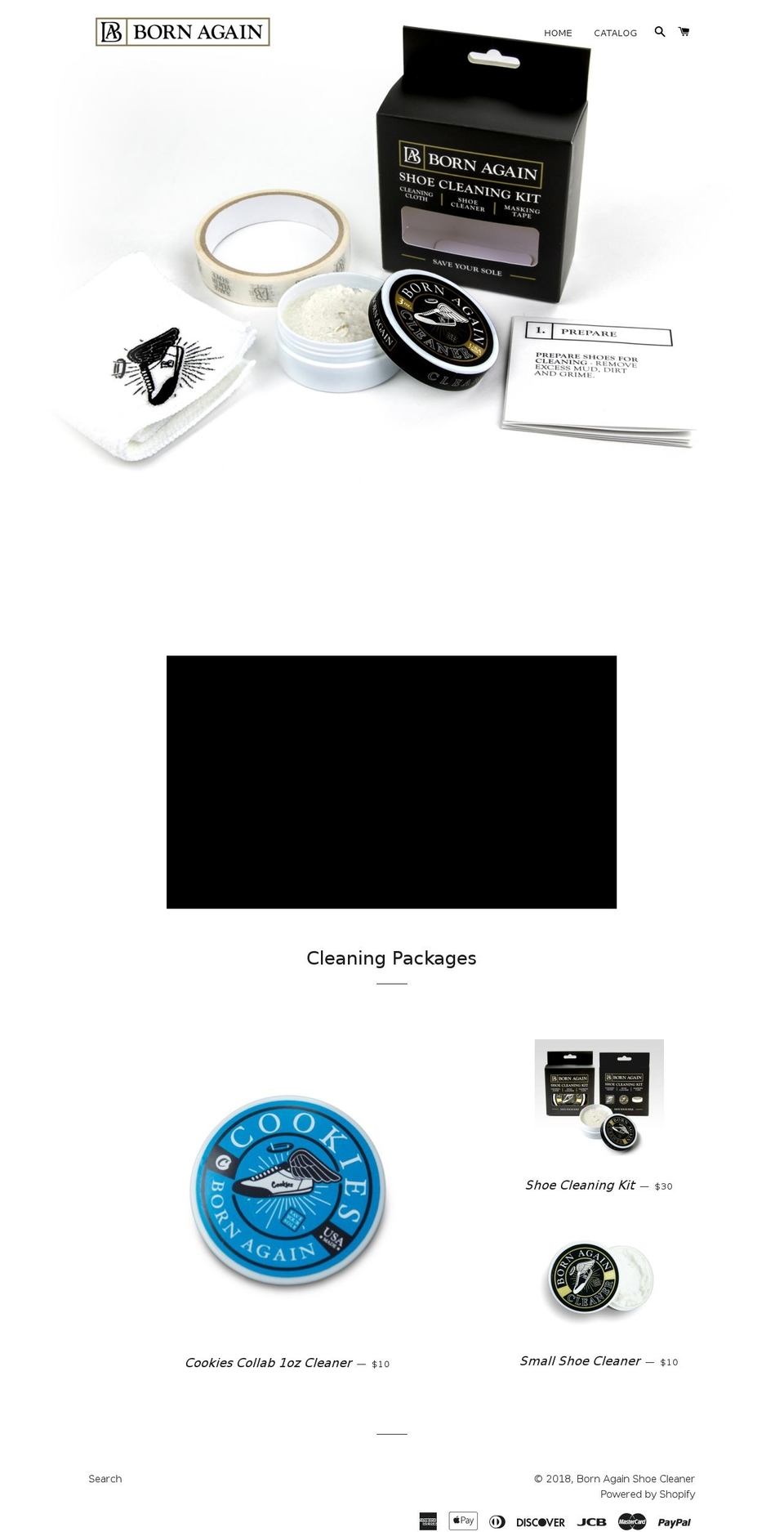 bornagainshoes.com — Shopify storefront screenshot