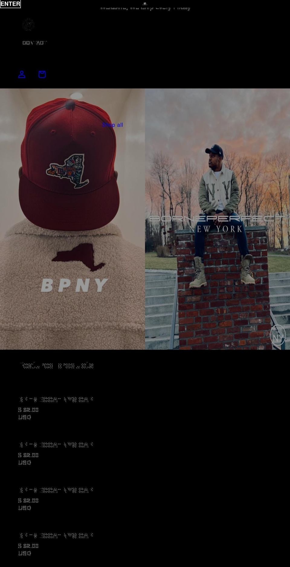 borneperfectusa.com — Shopify storefront screenshot