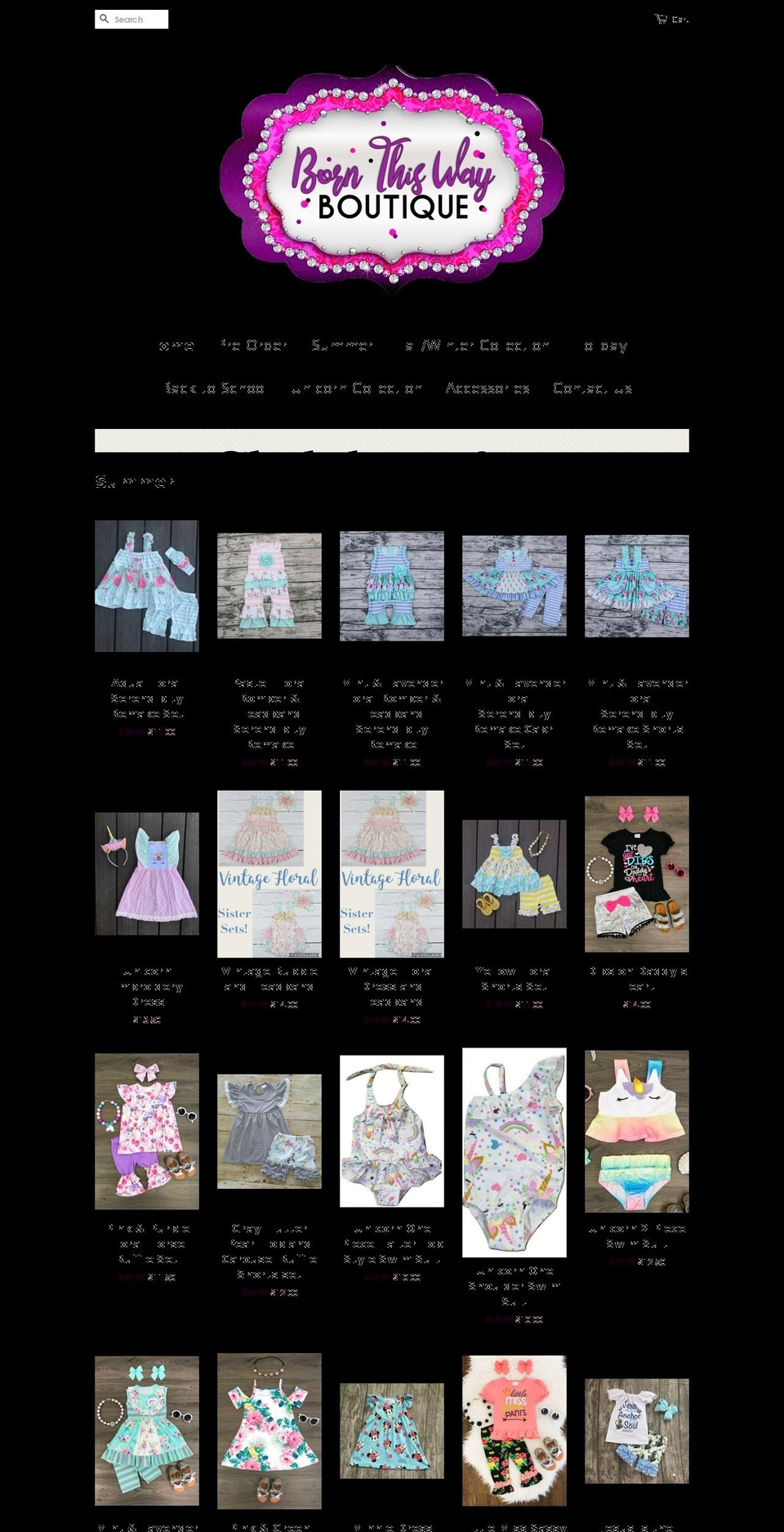 bornthiswayboutique.com shopify website screenshot
