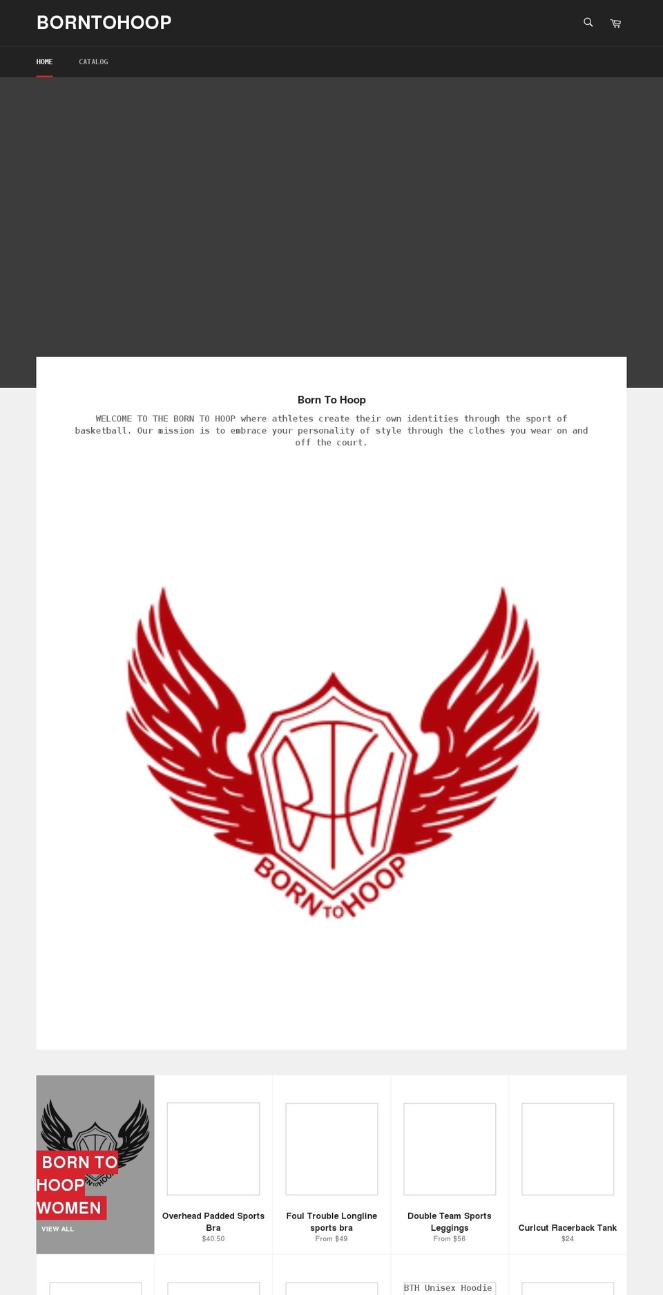 borntohoop01.com shopify website screenshot