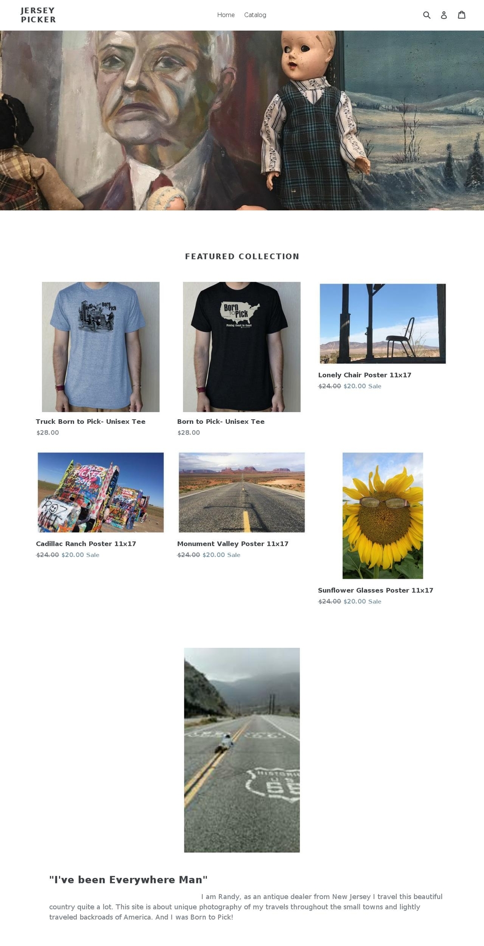 borntopick.com — Shopify storefront screenshot