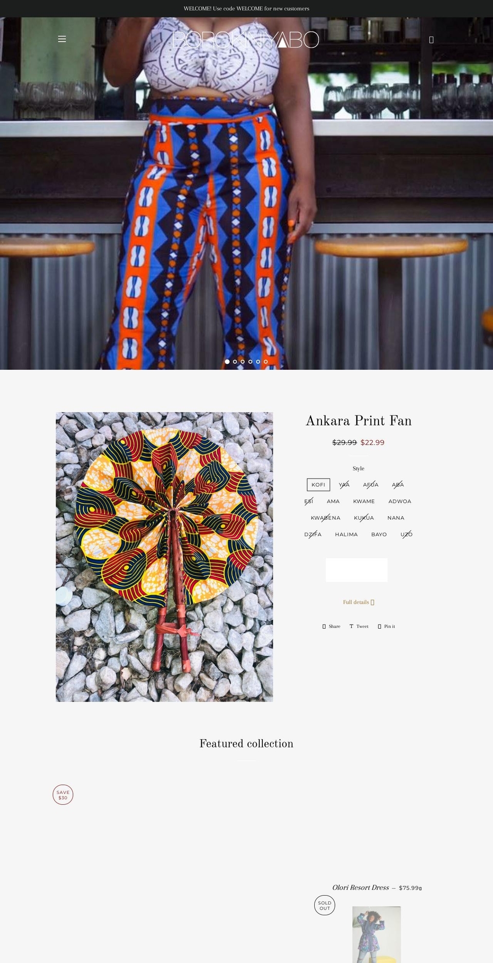 borokiniyabo.com shopify website screenshot