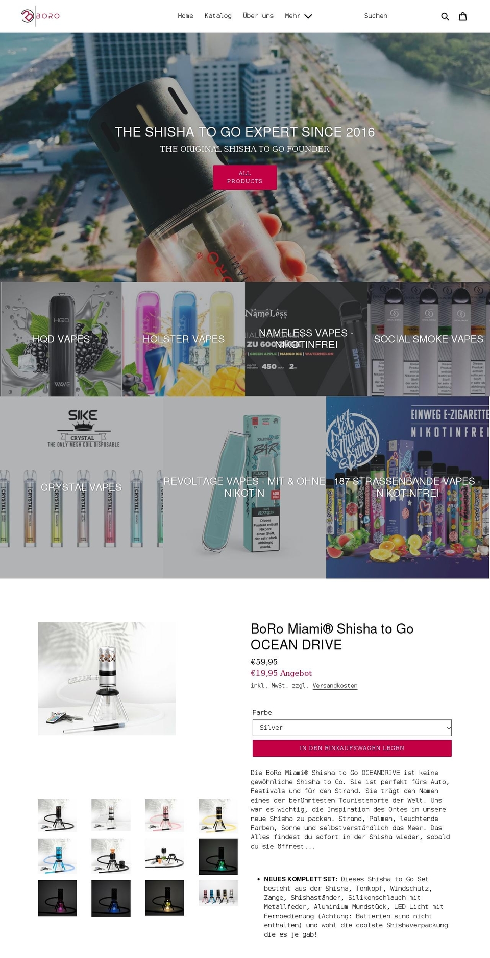 boromiami.com shopify website screenshot