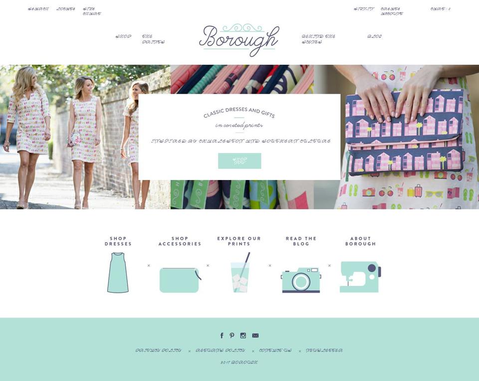 boroughcharleston.com shopify website screenshot