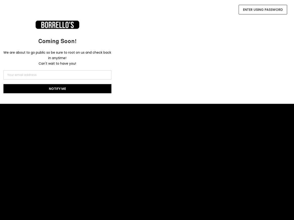 borrellos.com shopify website screenshot