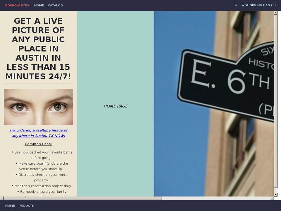 borroweyes.com — Shopify storefront screenshot