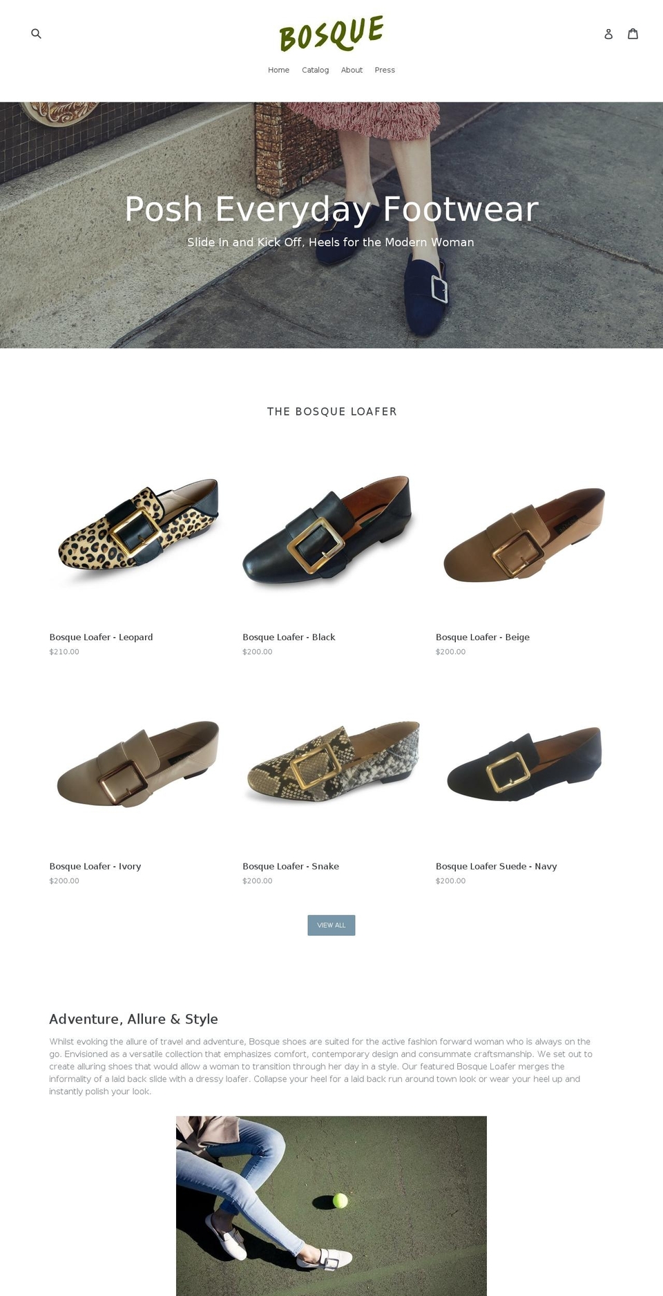 bos-que.com — Shopify storefront screenshot