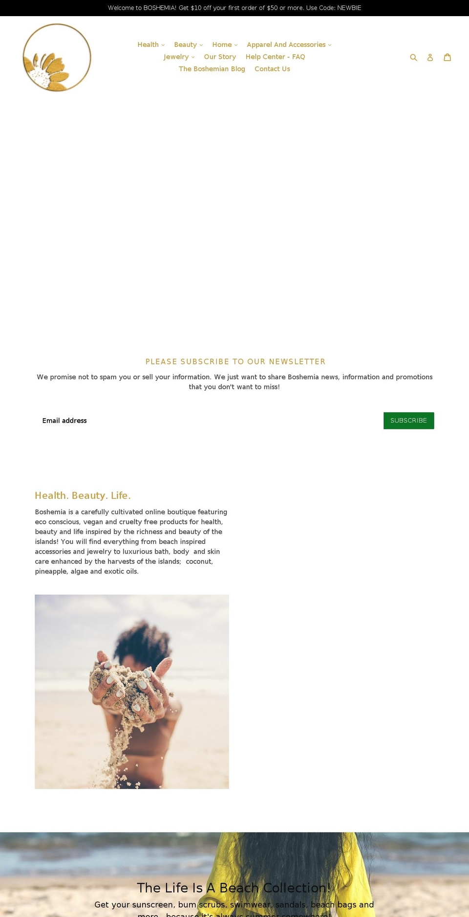 boshemia.com — Shopify storefront screenshot