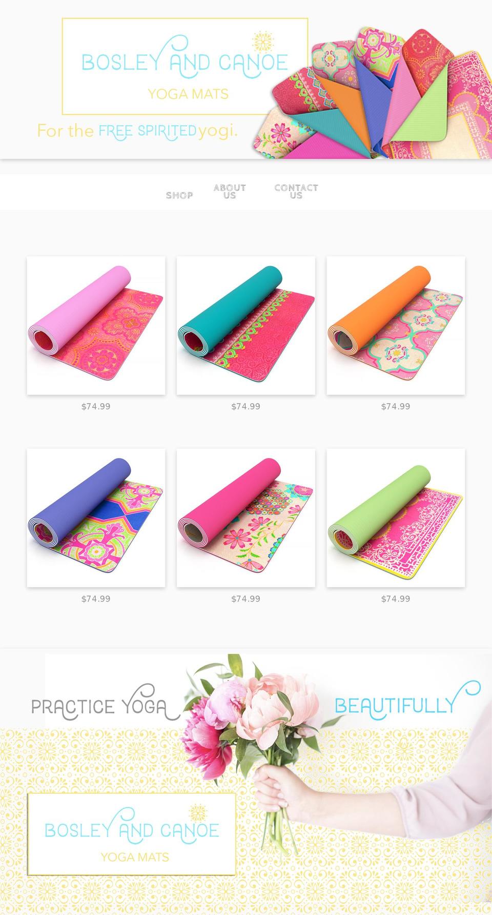 bosleyandcanoe.com — Shopify storefront screenshot