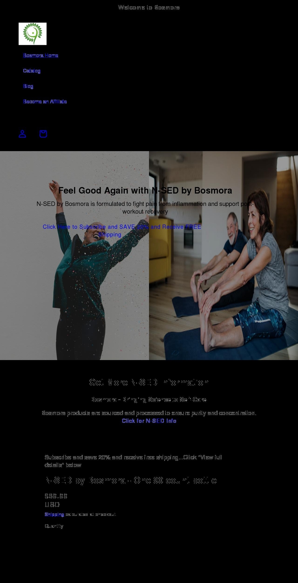 bosmora.com shopify website screenshot