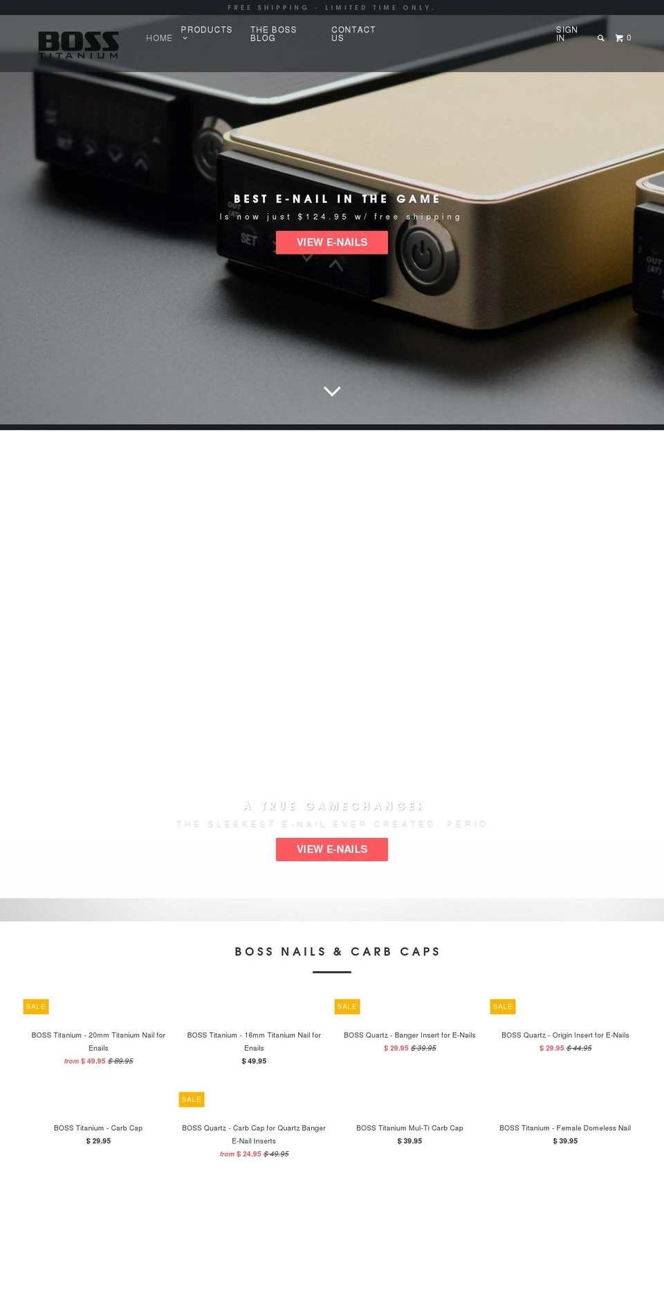 boss-titanium.myshopify.com shopify website screenshot