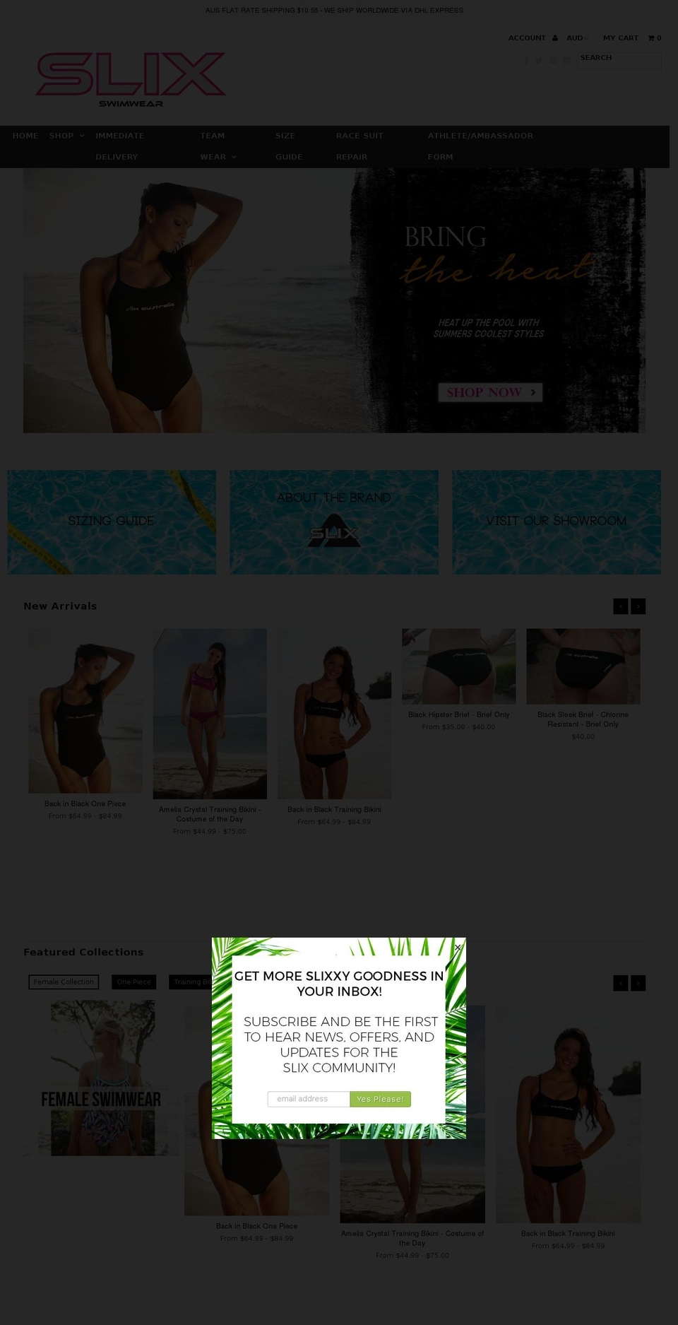 bossaswimwear.com shopify website screenshot