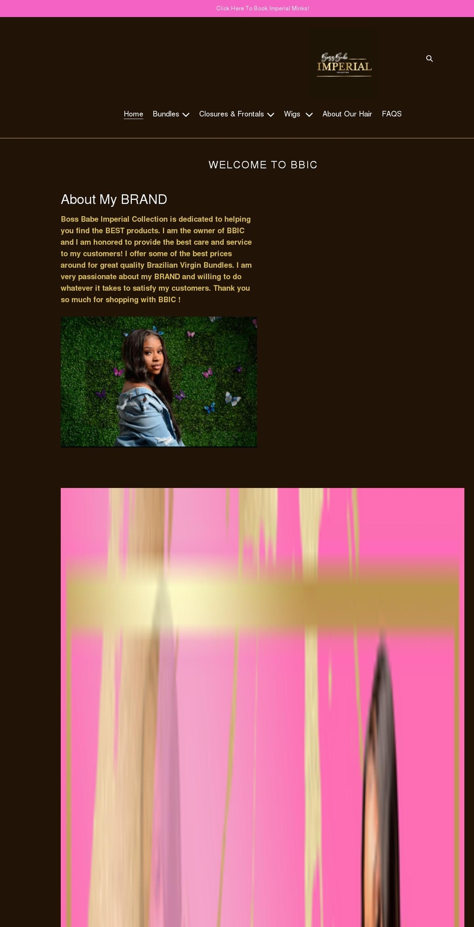 bossbabeimperial.net shopify website screenshot