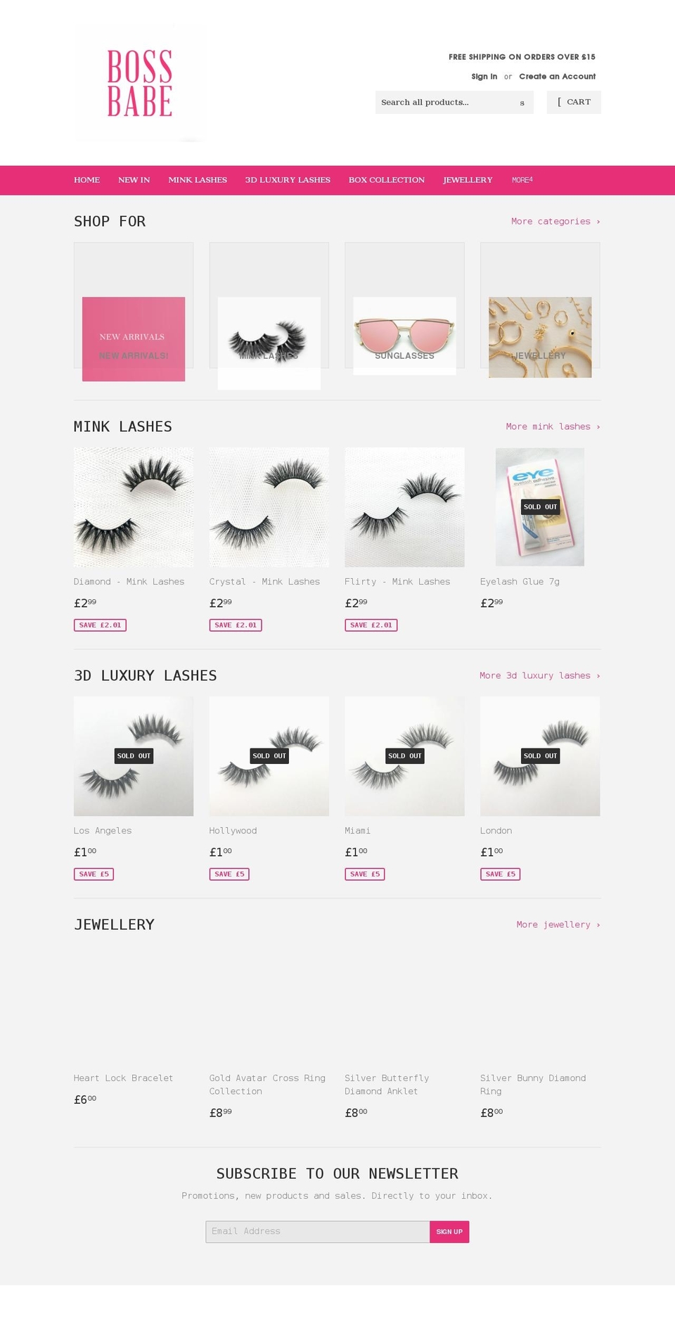 bossbabeuk.com shopify website screenshot