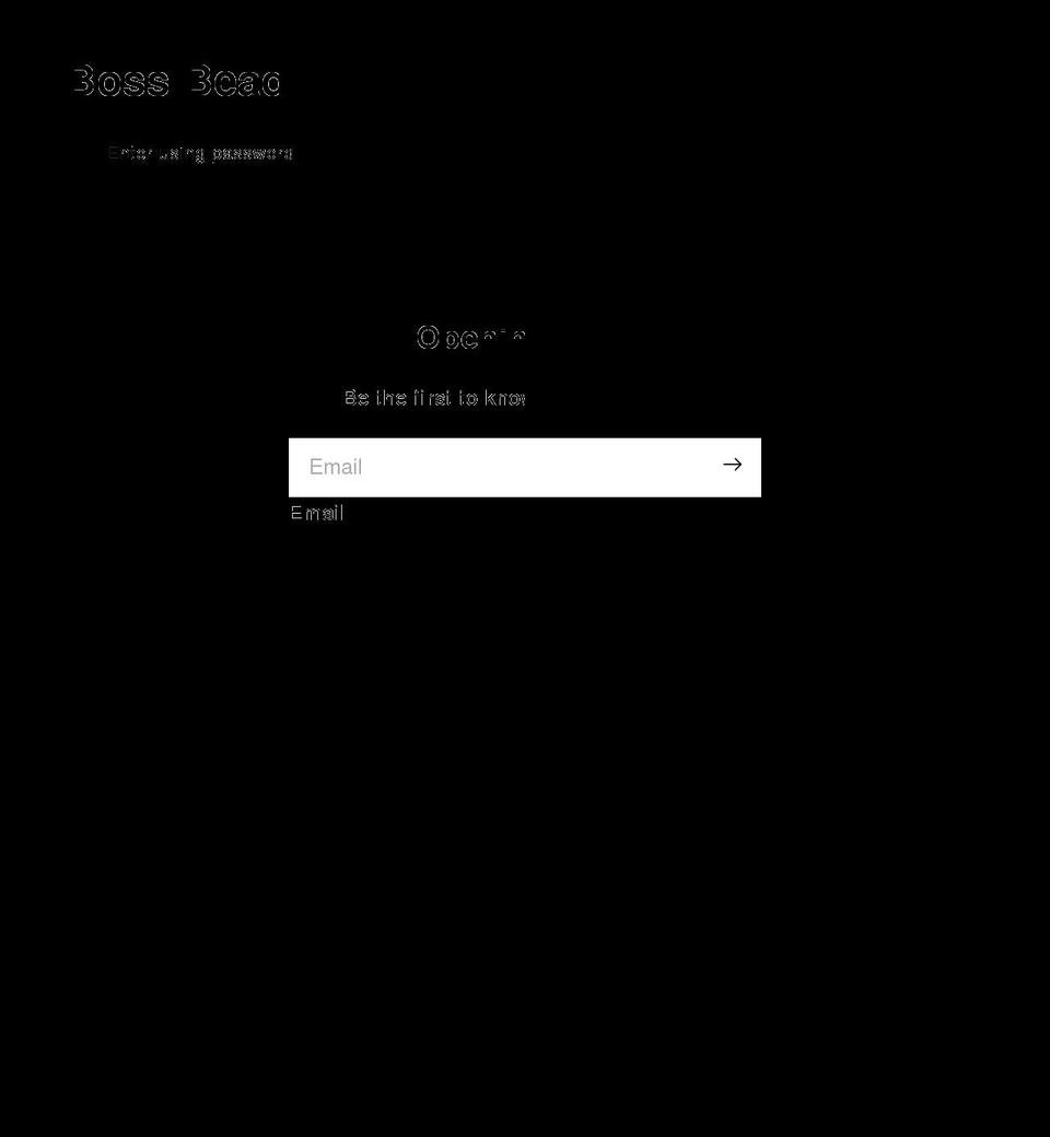 bossbead.com shopify website screenshot