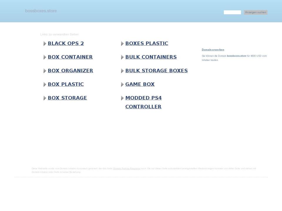bossboxes.store shopify website screenshot