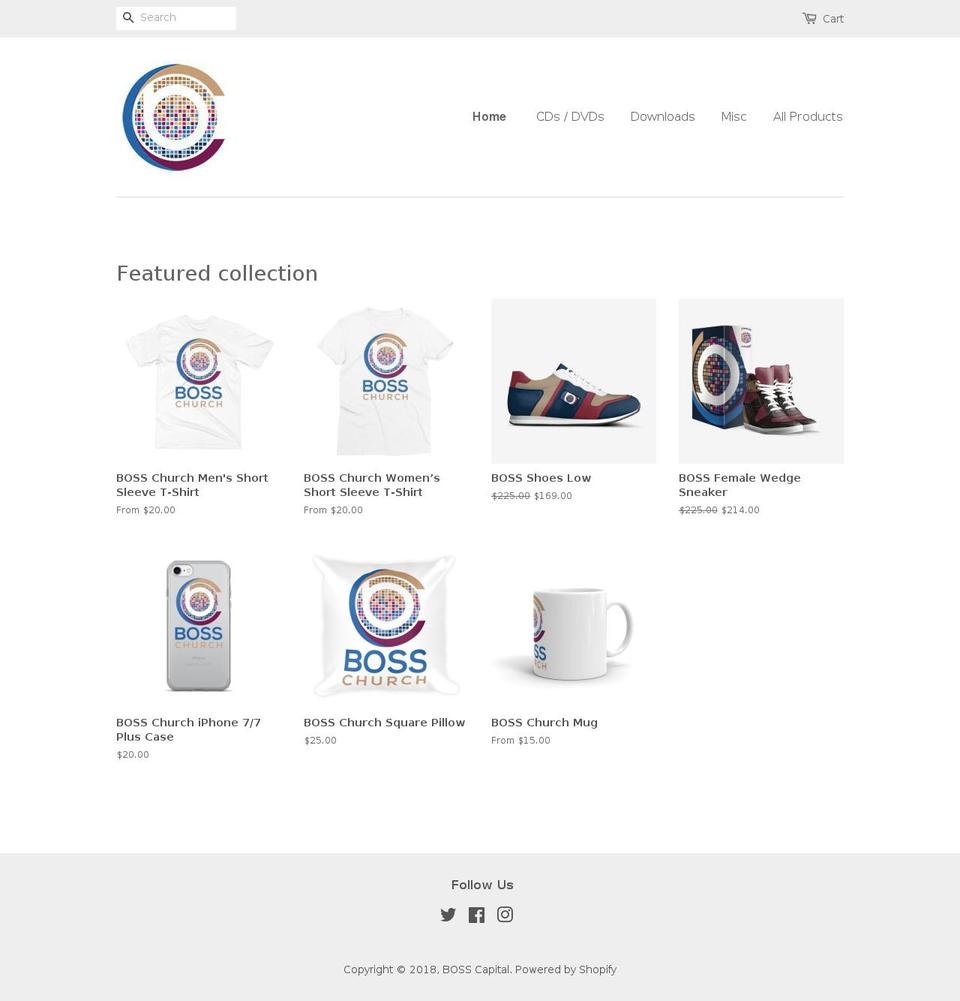 bosscapital.co shopify website screenshot