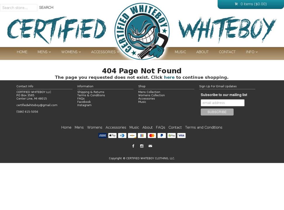 Certified Whiteboy Shopify theme site example bosscracka.com