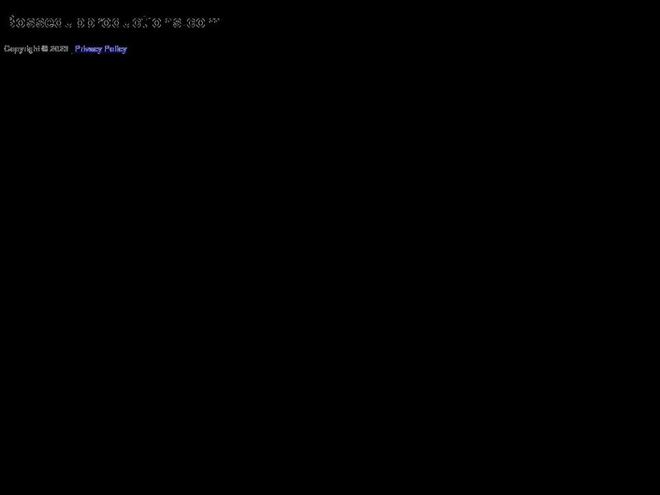 bossedupproductions.com — Shopify storefront screenshot