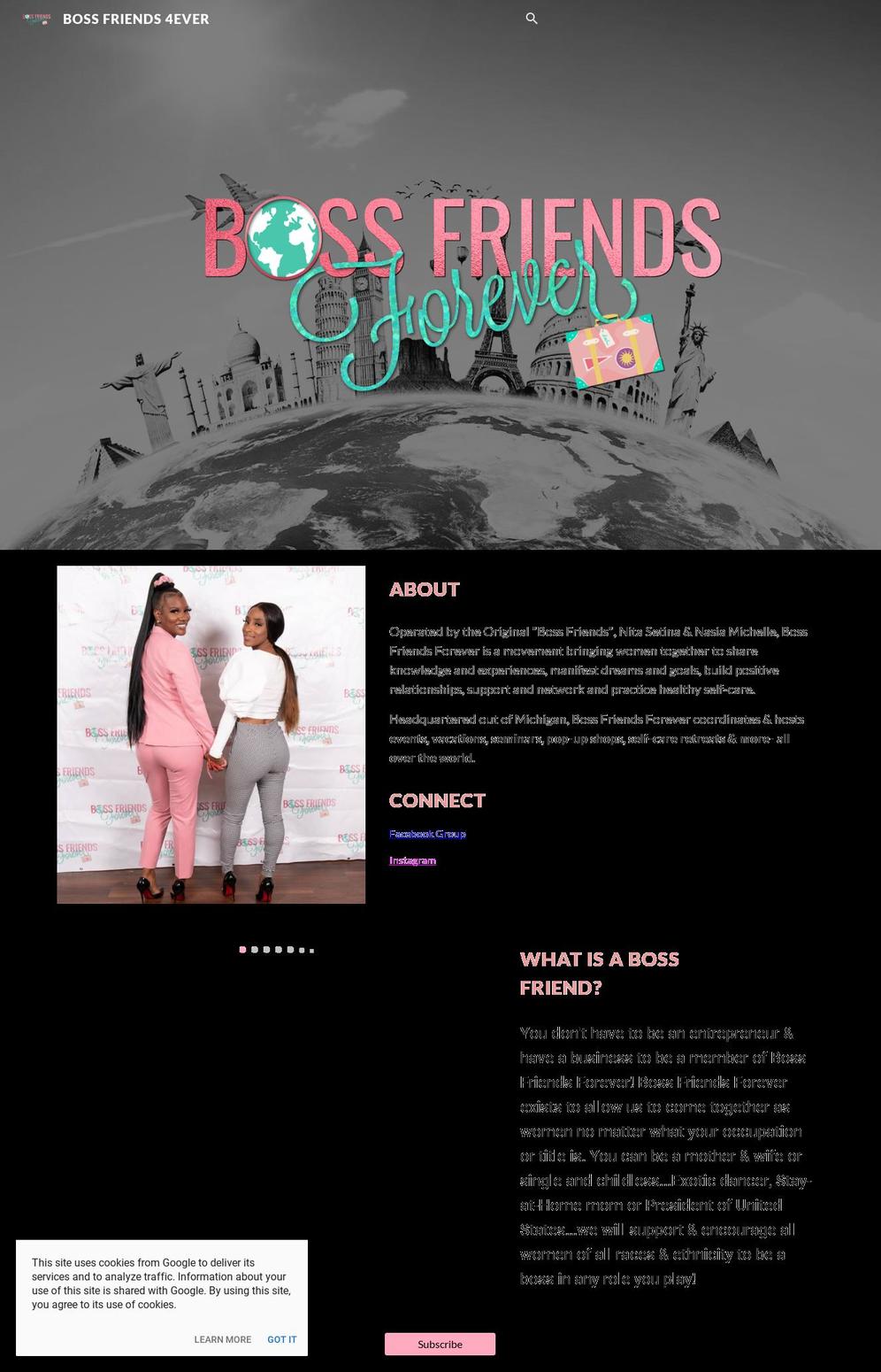 bossfriends4ever.com — Shopify storefront screenshot