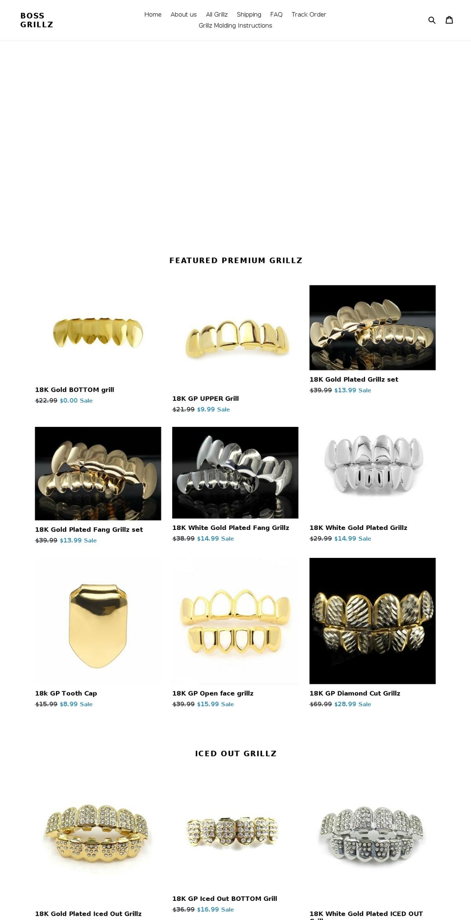 bossgrillz.com — Shopify storefront screenshot