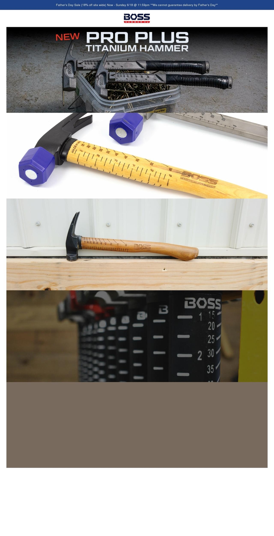 bosshammerco.com shopify website screenshot