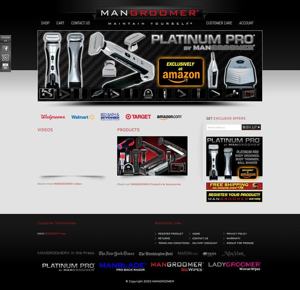 bossshaver.com — Shopify storefront screenshot