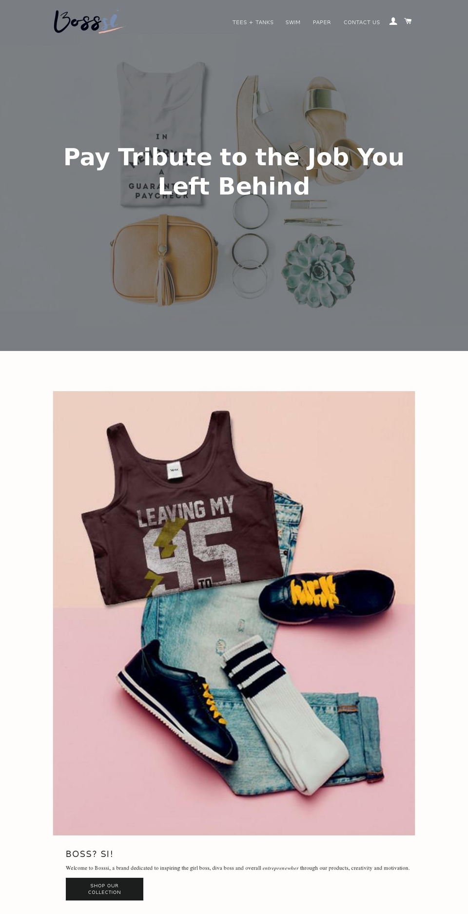 bosssi.com — Shopify storefront screenshot