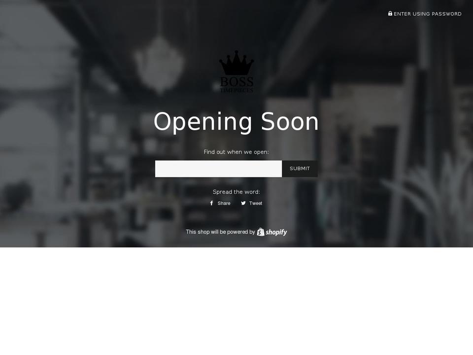 bosstimepieces.com shopify website screenshot