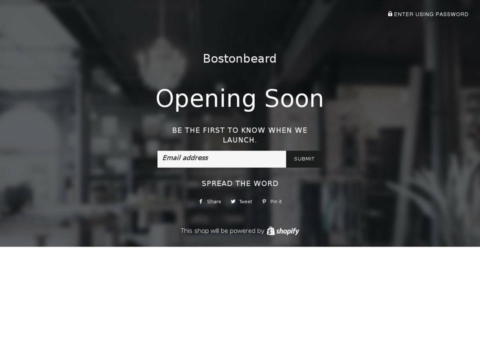 bostonbeard.com shopify website screenshot